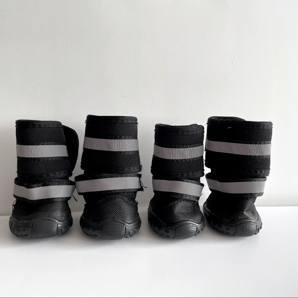 Waterproof Dog Boots Black/Grey Size XS